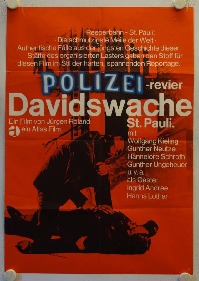 Polizeirevier Davidswache St. Pauli original release german movie poster